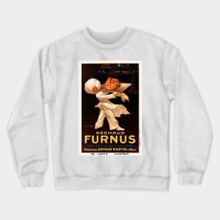 Réchaud Furnus France Vintage Poster 1926 Crewneck Sweatshirt